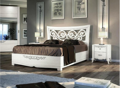 Set 3tlg Schlafzimmer Bett Nachttisch Betten Doppelbett Holz Gruppe Garnitur Neu